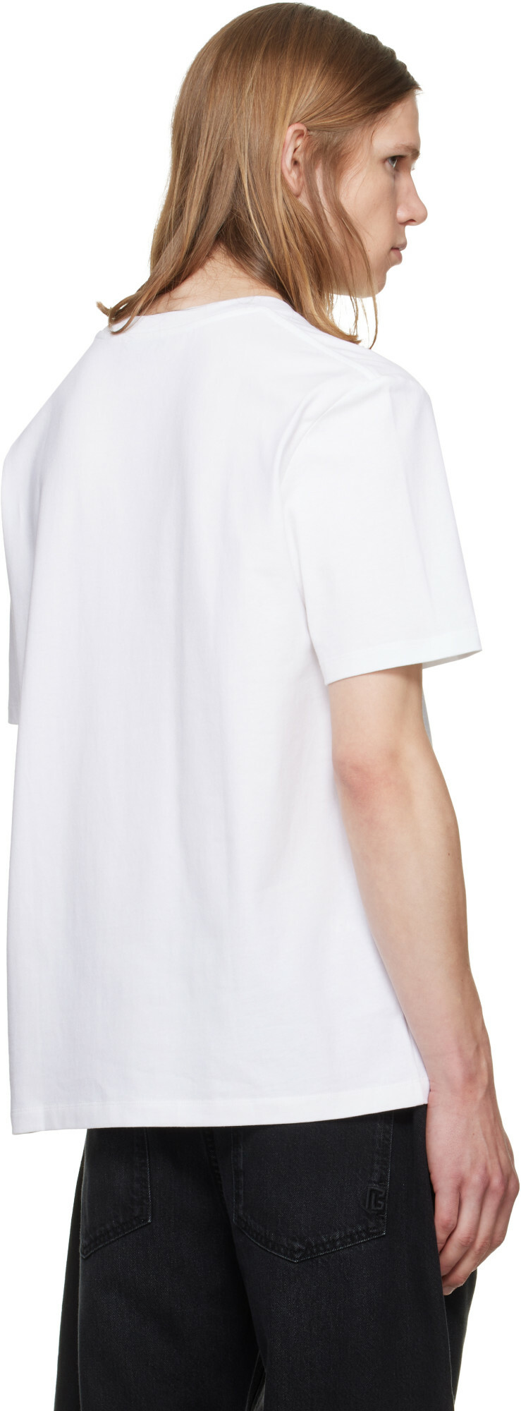 BALMAIN Two-Pack White 'Balmain Vintage' T-shirts