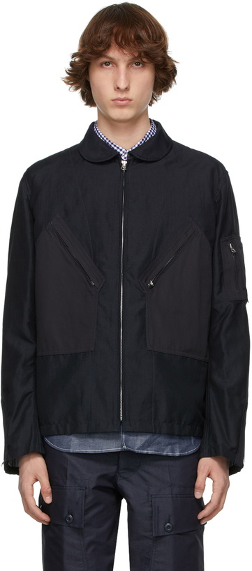 Photo: Junya Watanabe Navy Max Halley Edition Ramie Jacket