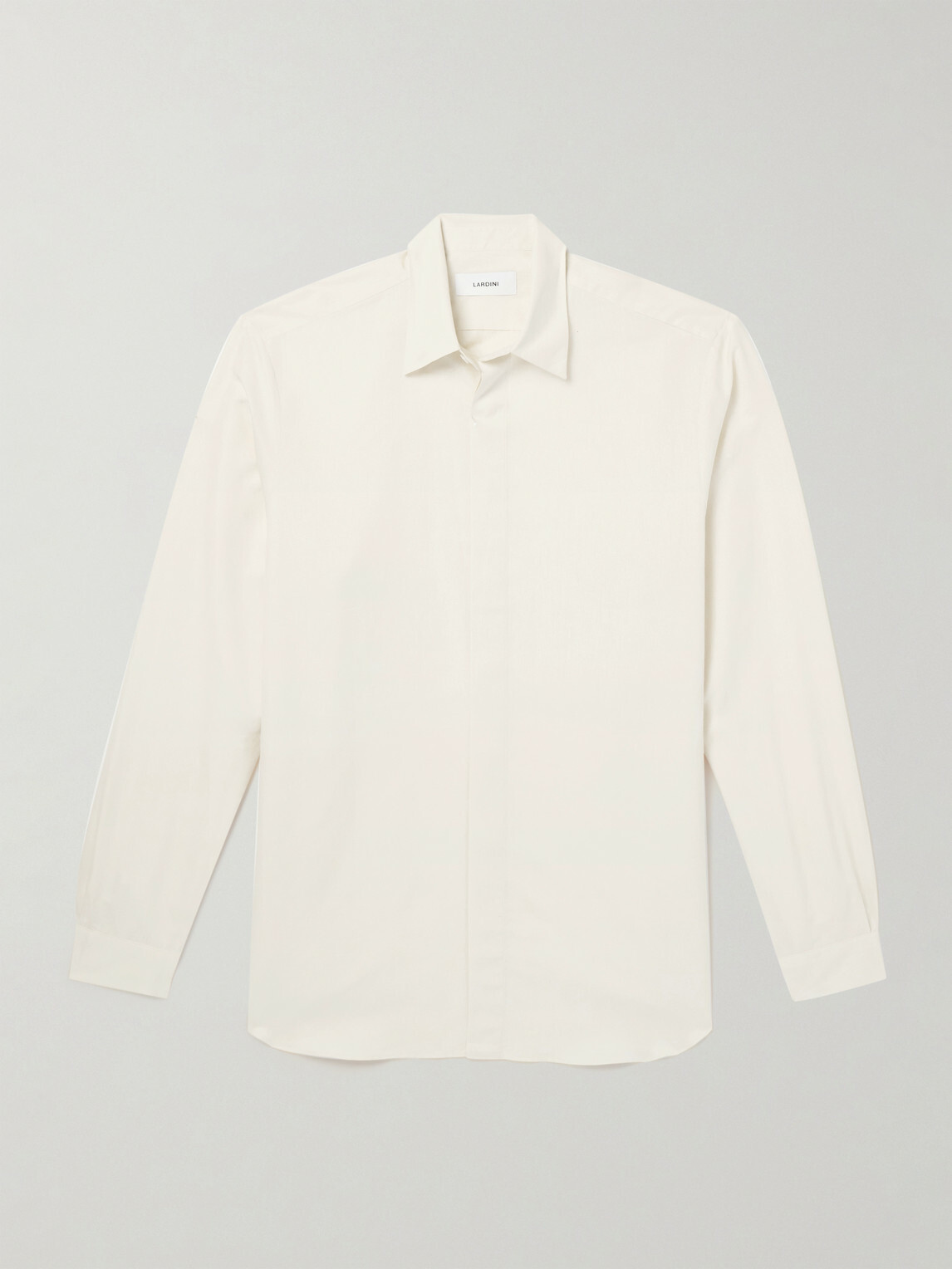 Lardini - Cotton and Silk-Blend Shirt - Neutrals