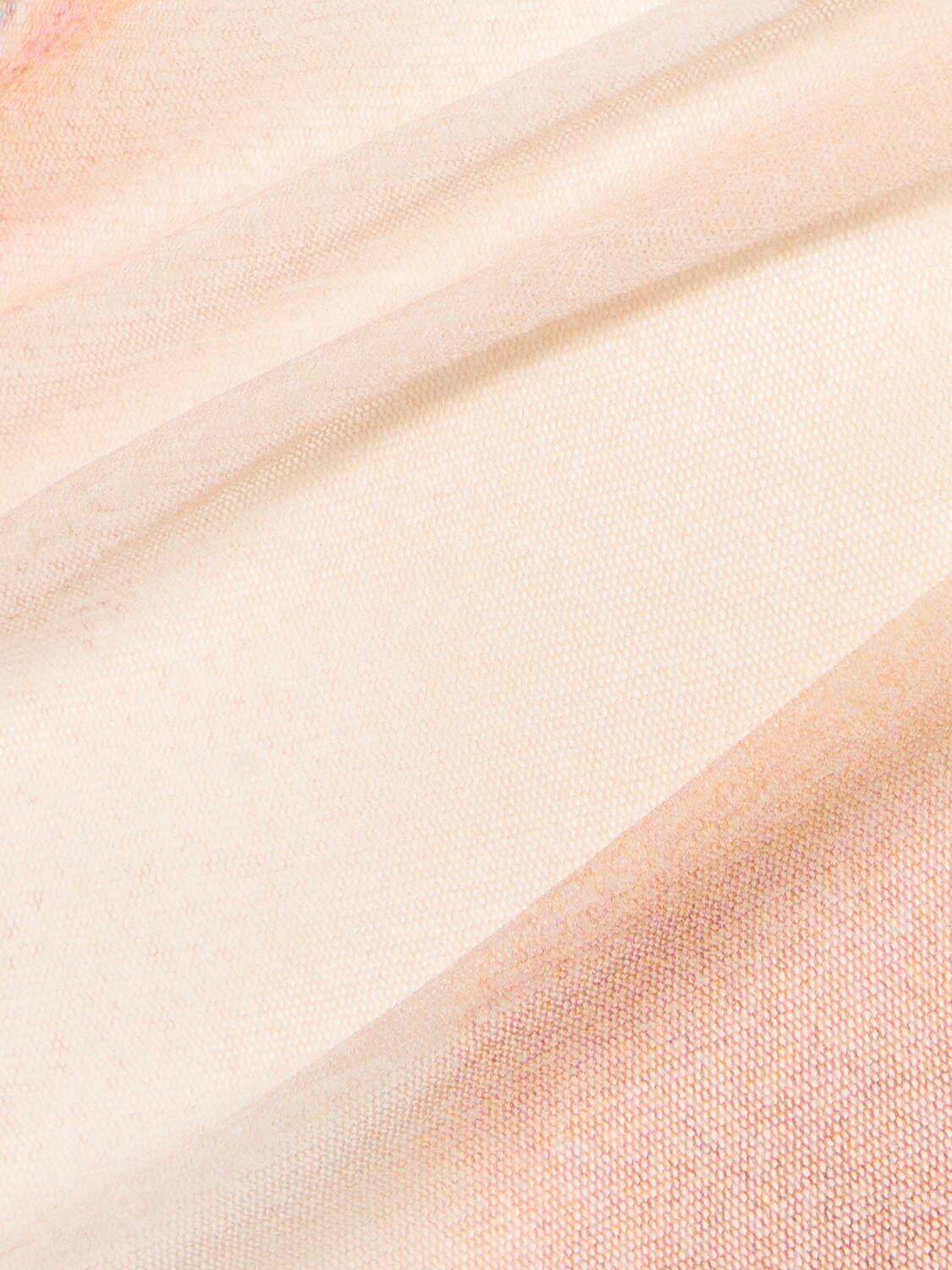 JEAN PAUL GAULTIER CLASSIQUE ベスト ベージュ JEAN PAUL GAULTIER Le Classique Printed Mesh Top Jean Paul
