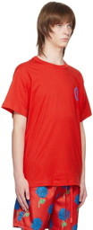 Versace Jeans Couture Red V-Emblem T-Shirt