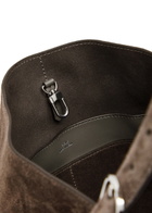 Toteme Belted Suede Tote - Dark Grey - One Size