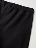 CHAMPION - Fleece-Back Cotton-Jersey Shorts - Black
