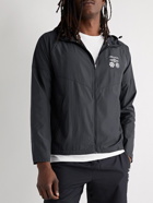 Nike Running - Miler Printed Recycled Repel Hooded Jacket - Black