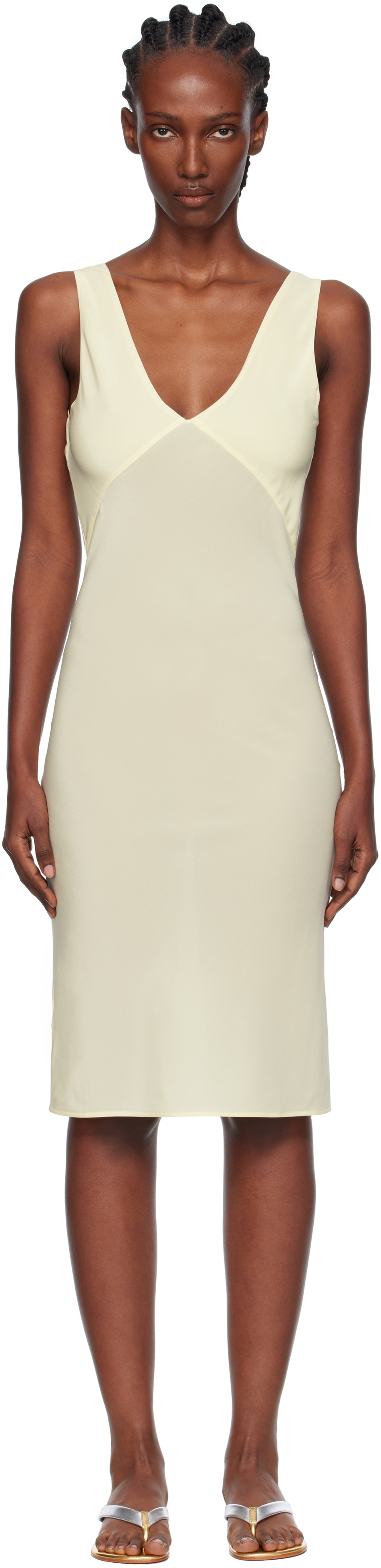 Paris Georgia Yellow Elemental SJP Slip Dress