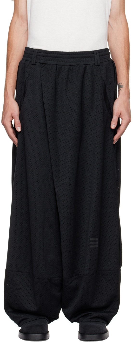 NAMESAKE Navy Spiral Slit Lamar Trousers NAMESAKE