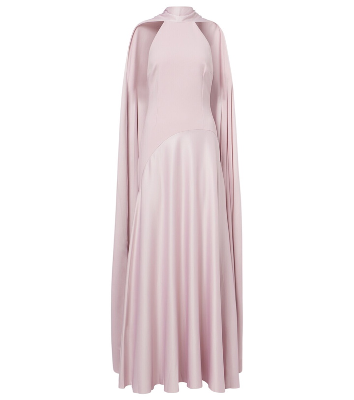 Photo: Solace London Cece halterneck crêpe and satin gown