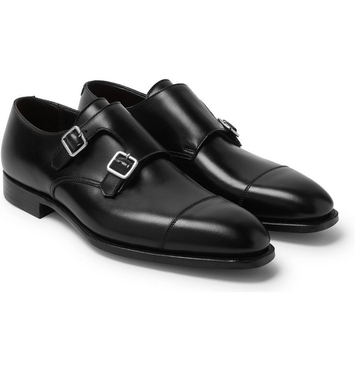 Photo: George Cleverley - Thomas Leather Monk-Strap Shoes - Men - Black