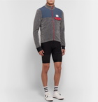 Cafe du Cycliste - Alphonsine Slim-Fit Fleece Cycling Jacket - Gray