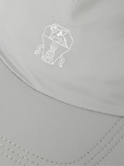 Brunello Cucinelli - Logo-Embroidered Shell Cap - Gray