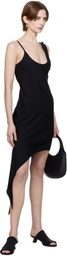 Courrèges Black Scarf Midi Dress