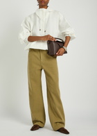 Rohe Baggy Wide-leg Jeans Khaki