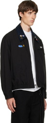 Song for the Mute Black Elasticated Coach Jacket