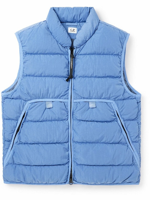 Photo: C.P. Company - Slim-Fit Quilted Eco-Chrome R Down Gilet - Blue