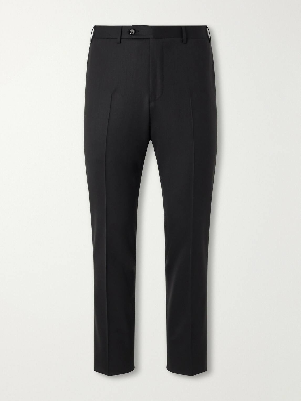 Canali - Slim-Leg Stretch Wool-Twill Suit Trousers - Black