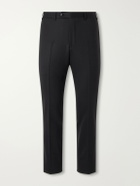 Canali - Slim-Leg Stretch Wool-Twill Suit Trousers - Black