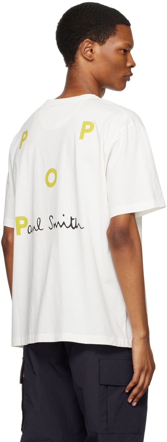 Pop Trading Company White Paul Smith Edition T-Shirt Pop Trading