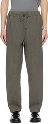 Craig Green Khaki Embroidered Linestitch Trousers