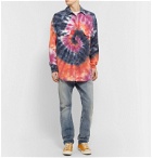 The Elder Statesman - Oversized Tie-Dyed Wool, Cashmere and Cotton-Blend Flannel Shirt - Multi