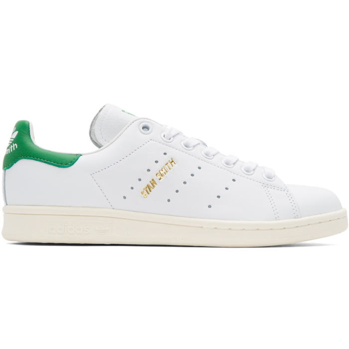Photo: adidas Originals White and Green Stan Smith Sneakers