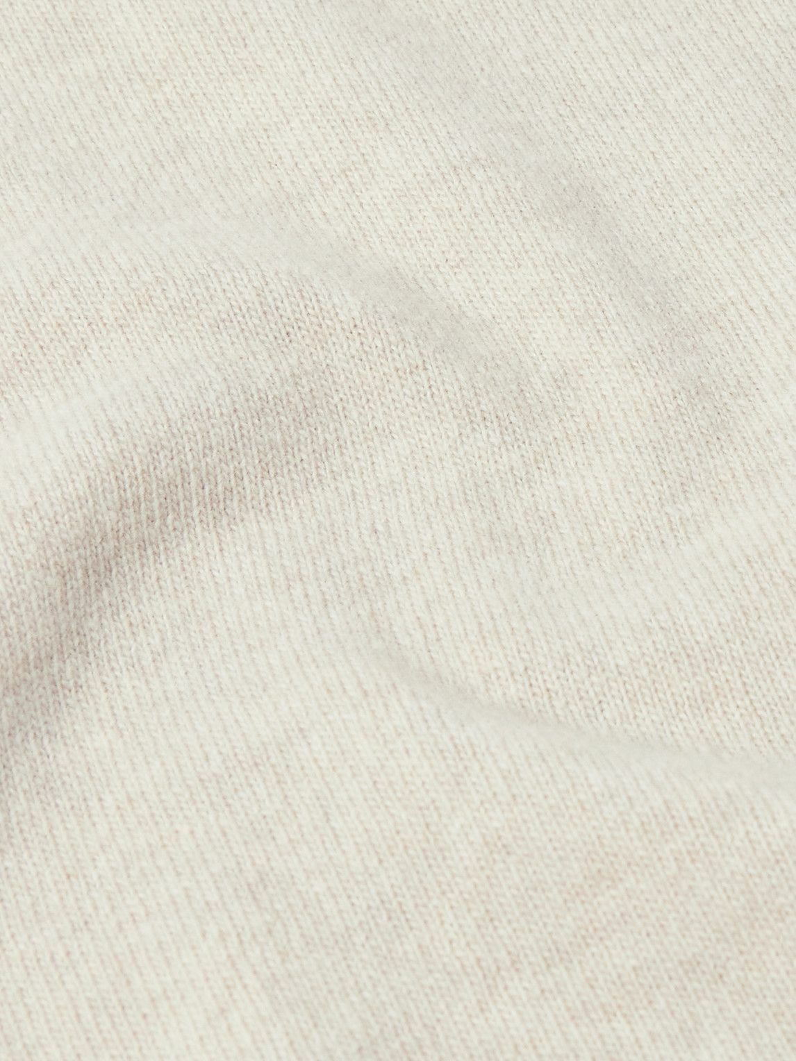 Kingsman - Merino Wool and Cashmere-Blend Half-Zip Sweater - Neutrals