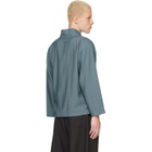 Kenzo Navy Kenzo Paris Viscose & Wool Kimono Jacket
