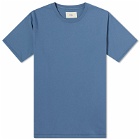 Folk Men's Contrast Sleeve T-Shirt in Soft Blue