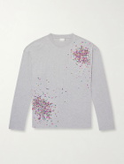 Dries Van Noten - Embellished Cotton-Jersey T-Shirt - Gray