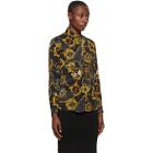Versace Jeans Couture Black Shields and Chains Shirt