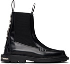 Toga Pulla Black Polido Chelsea Boots