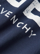 Givenchy - 4G Logo-Print Cotton-Jersey T-Shirt - Blue