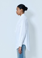 Maison Margiela White Folded V-Neck Collar Shirt