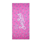 MC2 Saint Barth Soft Terry Beach Towel With Pink Paisley Print