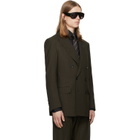 TOM FORD Brown Light Fresco Stripe Blazer