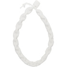 MM6 Maison Margiela White Chain Necklace