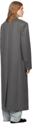The Frankie Shop Gray Jane Long Coat