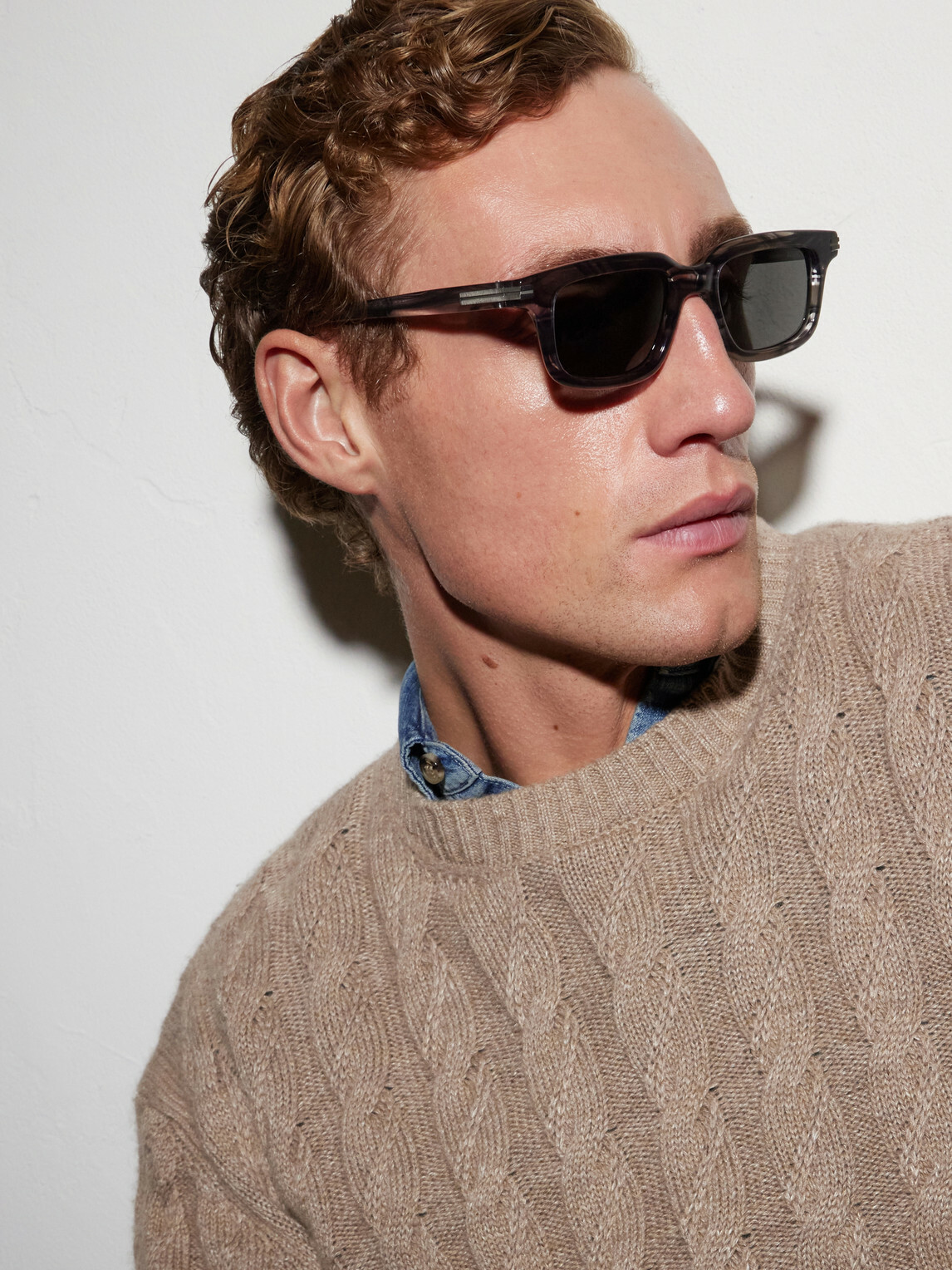 Zegna - Square-Frame Acetate Sunglasses - Black