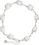 Alan Crocetti Silver Pearl Spark Bracelet