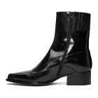 Y/Project Black Fitted Ankle Boots
