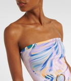 Alexandra Miro Iris belted printed swimsuit