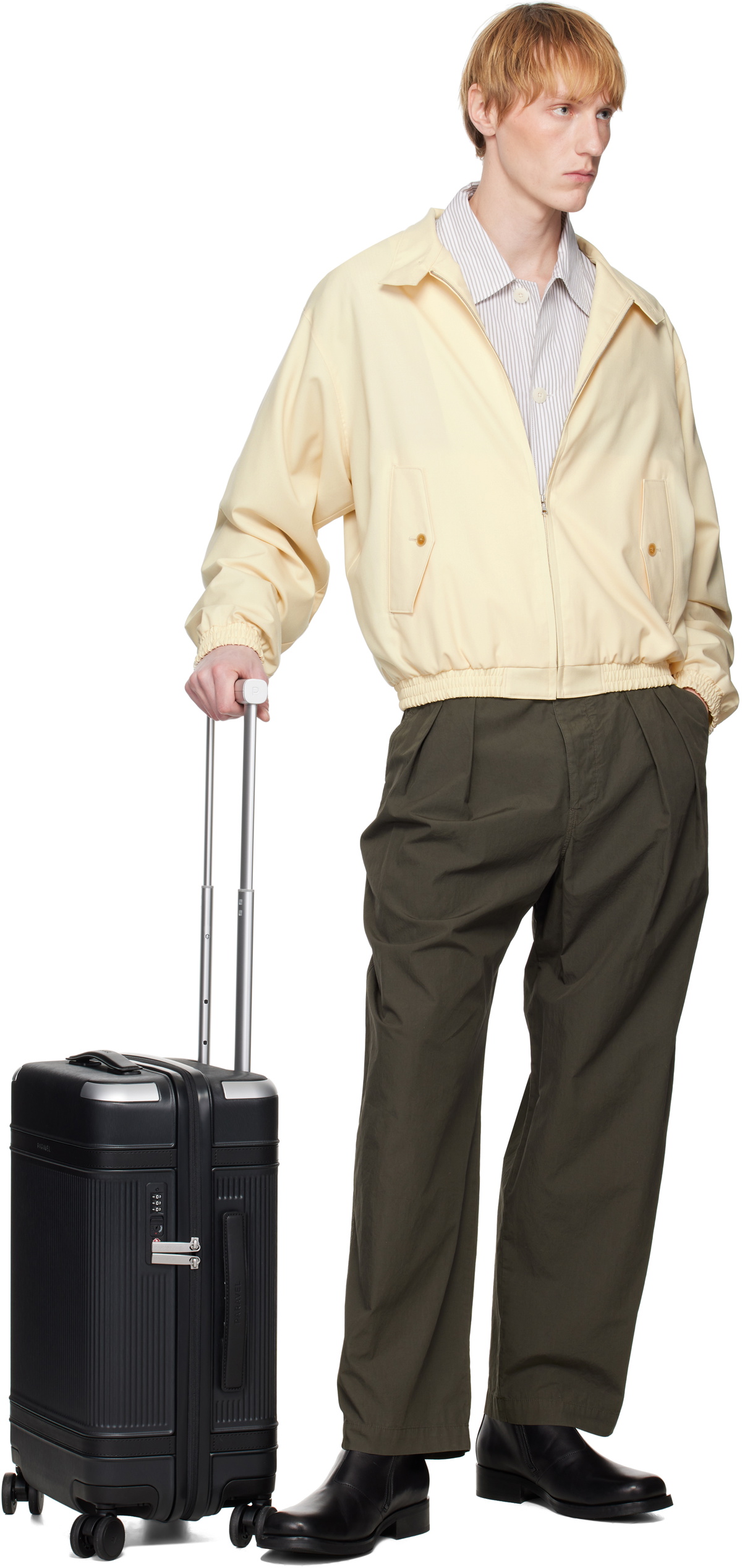 Paravel Black Aviator Carry-On More Suitcase