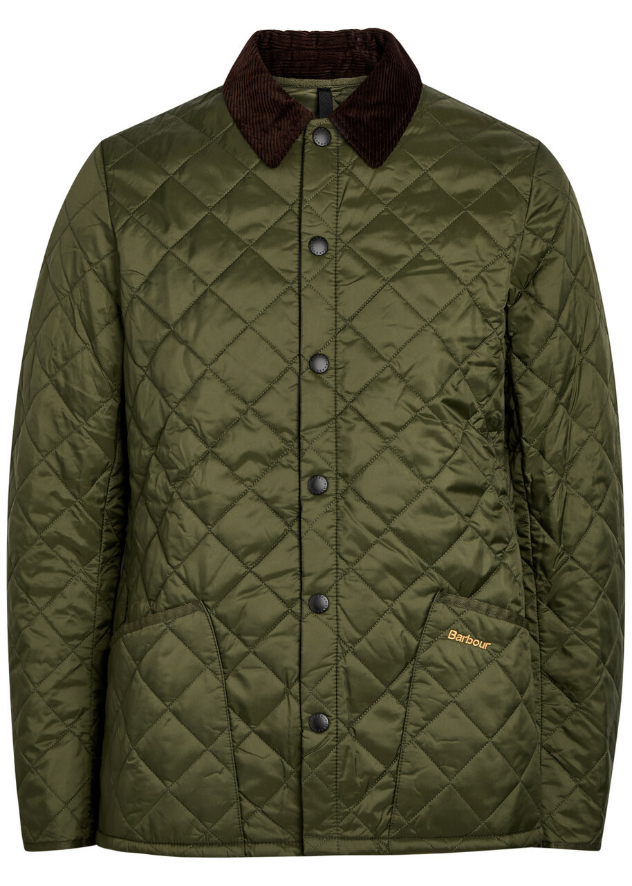 Barbour Men's OS Transport Showerproof Jacket in Olive Night Barbour