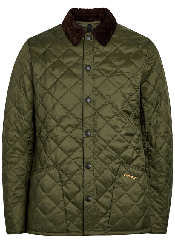 Photo: Barbour Liddesdale Quilted Nylon Jacket Green