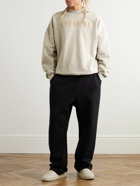 Fear of God - Flocked Cotton-Jersey Sweatshirt - Neutrals