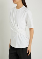 Rohe Gathered Cotton T-shirt White