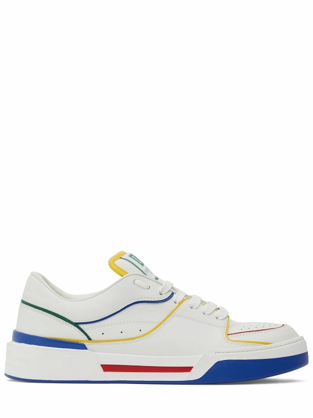 Photo: DOLCE & GABBANA - New Roma Leather Low Top Sneakers