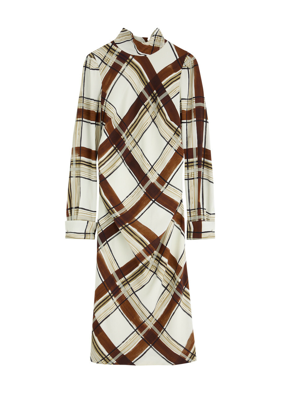 Dries Van Noten Printed silk shirt dress Dries Van Noten