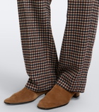 Blazé Milano Fox checked wool and cashmere straight pants