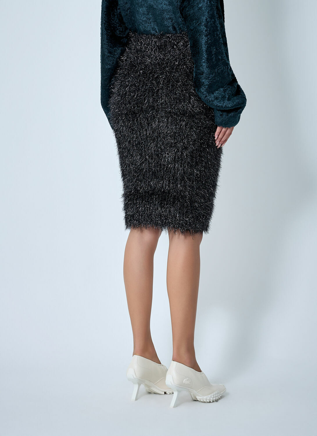 Lacoste Textured Midi Skirt