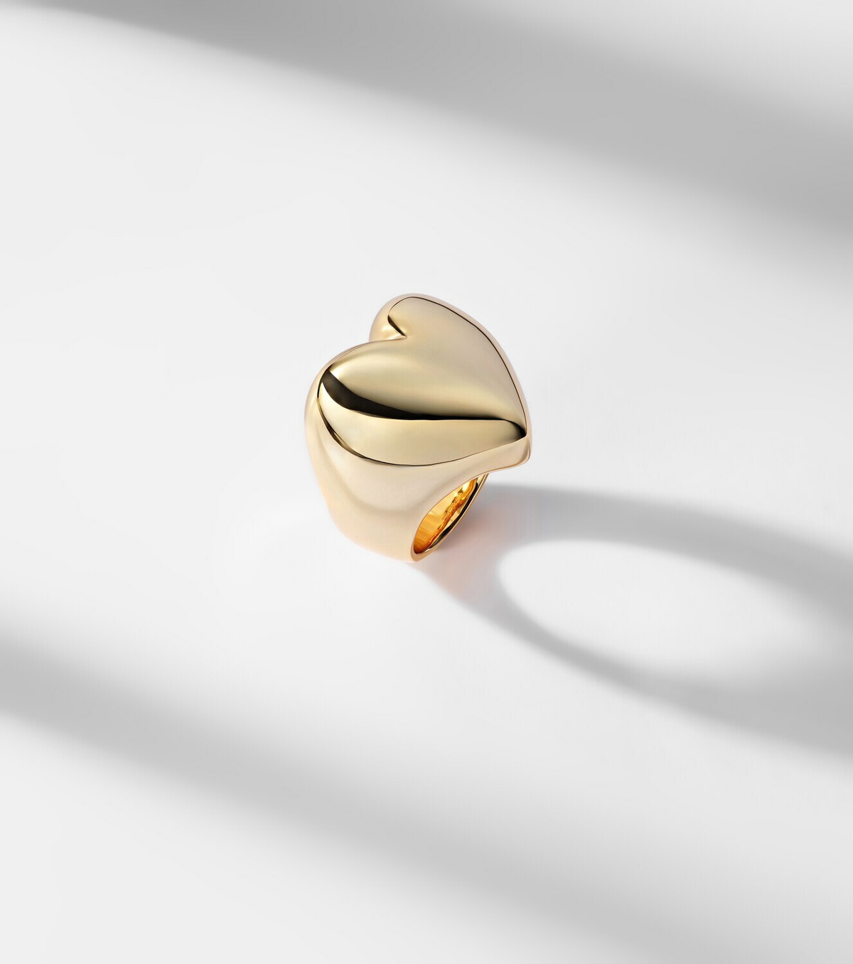 Jennifer Fisher Puffy Heart 14kt gold-plated ring